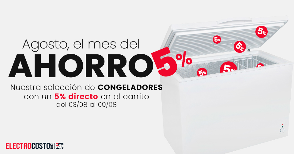 Electrocosto's tweet photo. ¿Te falta espacio para helados, hielo y congelados este verano? 🧊🍦
📅 Del 3 al 9 de agosto llévate un 5% de descuento directo en una selección de congeladores en Electrocosto.
🛒https://t.co/8VjdoWHjRP https://t.co/oDlUOP6Gli