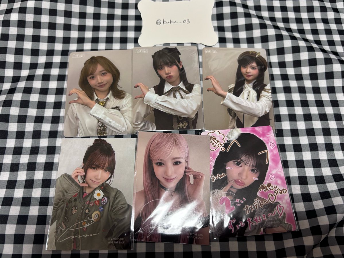 kukn_03's tweet photo. ME:I 花咲く道 ミーアイ トレカ 交換
hmv オンラキ お守り 予約キャンペーン

譲　清水恵子 村上璃杏 山本すず 海老原鼓 高見文寧

求　笠原桃奈 同種 (予約キャンペーンはどちらでも可能)

郵送でのお取引

お気軽にお声掛けください。

#ME_I交換 #ME_I_交換  #me_i交換 https://t.co/qHuEKI0YqO