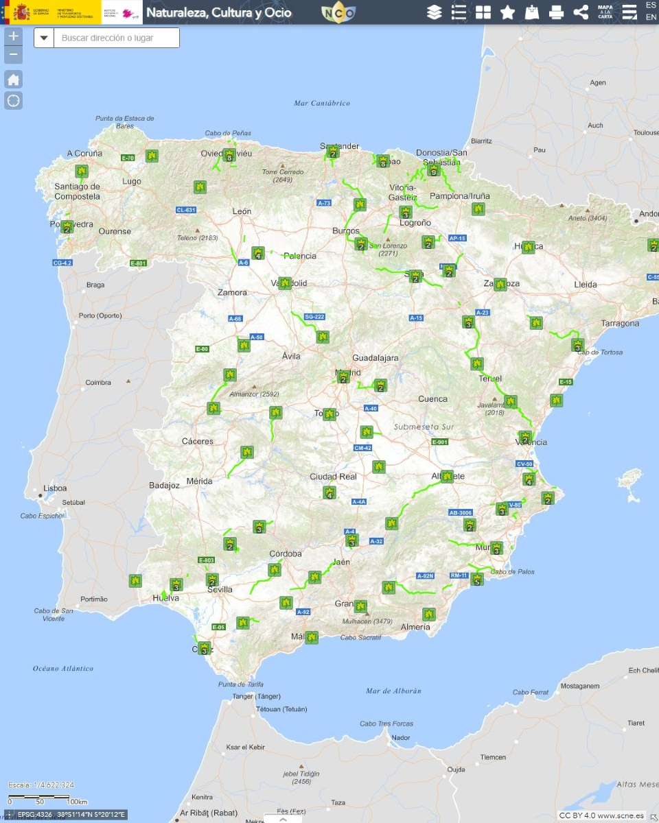 IGNSpain's tweet photo. 🚴♀️☀️ Este verano, planifica tus rutas por las Vías Verdes con nuestro #visualizador «Naturaleza, Cultura y Ocio»
🚶🏼🏞️ Si te encantan las #rutas y la #naturaleza, ¡no te la pierdas esta herramienta! 😉
👉 https://t.co/1FlHQm9E7Z
#IGNSpain #CNIG #Cultura #Senderismo #Ocio #Mapas #Cartografía #VíasVerdes @viasverdes_ffe @ffe_es
@transportesgob