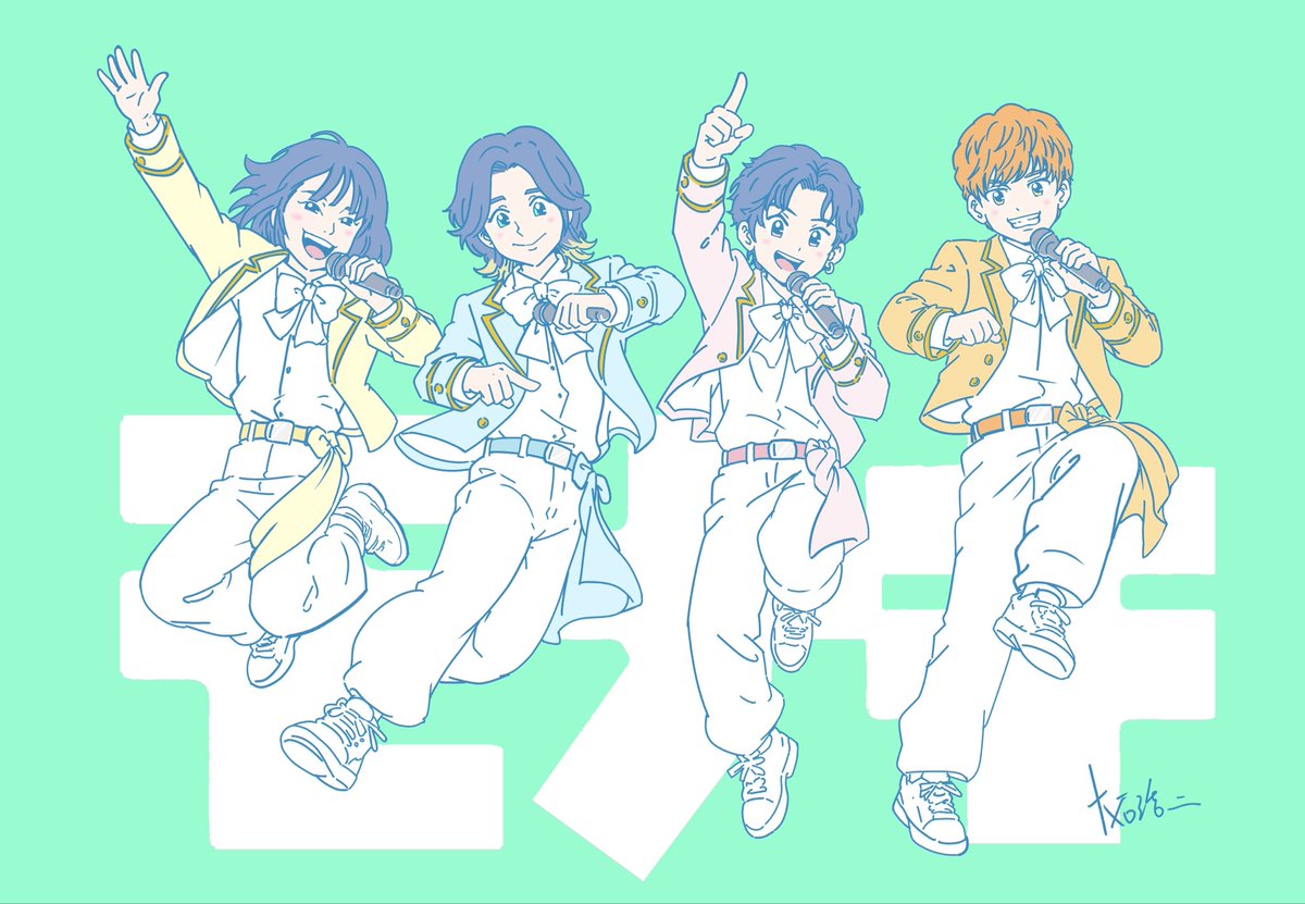 k_marudashi's tweet photo. モナキ(@monakilofficial)の皆さんを描きました。
#モナキ https://t.co/frAklczEod