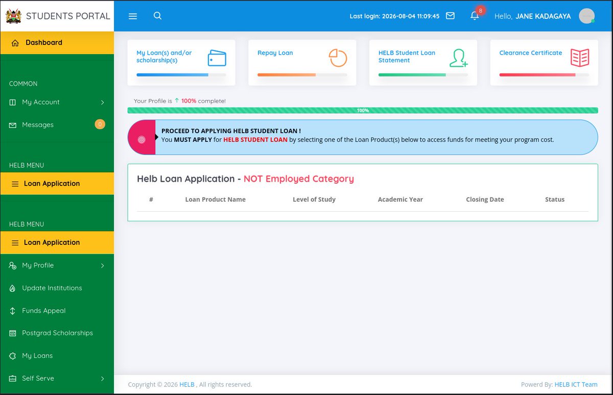 DileHassan's tweet photo. @HELBpage Am applying for first time 
no option available to apply 
Id :664370653

kindly assist https://t.co/74Si35jhL1
