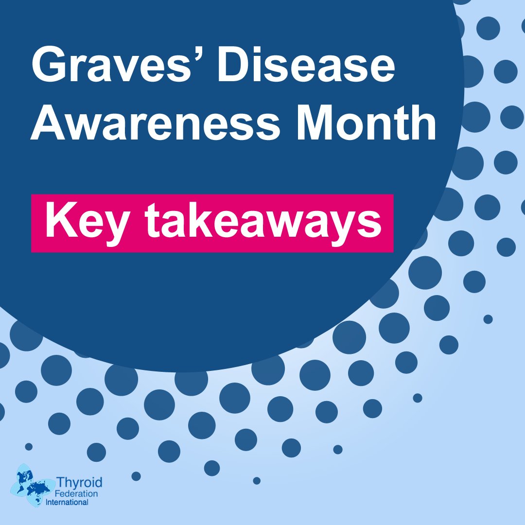 ThyroidFed's tweet photo. Graves' Disease Awareness Month - key takeaways:
It has an autoimmune root, with some patients with Graves' Disease may develop Thyroid Eye Disease.
Genetics may account for 79% of the risk of the disease; environmental factors account for 21% of the risk of the disease. https://t.co/NDeI0ByvUy