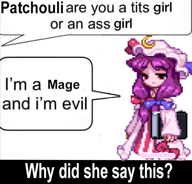 AsthmaticMage's tweet photo. Why did Patchouli say this!?!? https://t.co/BIoKqTPoYZ
