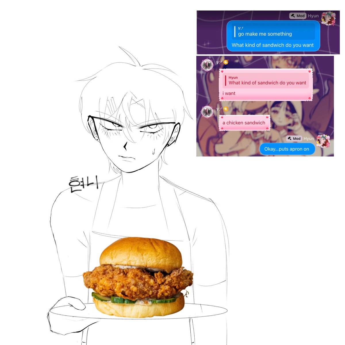 Tomato_o13's tweet photo. Here’s yours chicken sandwich 🥪 

#Till #Alienstage https://t.co/Y6HZBIbLkW