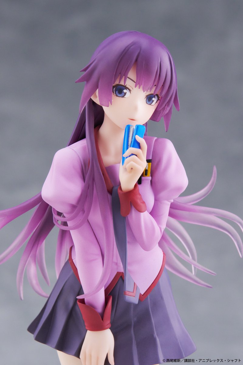 Taito_Toys's tweet photo. 【速報‼】〈物語〉シリーズより、
#戦場ヶ原ひたぎ の #Coreful フィギュアがリニューアルして再登場決定‼

制服が長袖になっています✨

胸ポケットの文房具まで細かく再現しました🖊
髪の毛にはクリアパーツを使用しています✨

11月登場予定！
続報をお楽しみに❣
 
#物語シリーズ https://t.co/rAzvtWjtOa