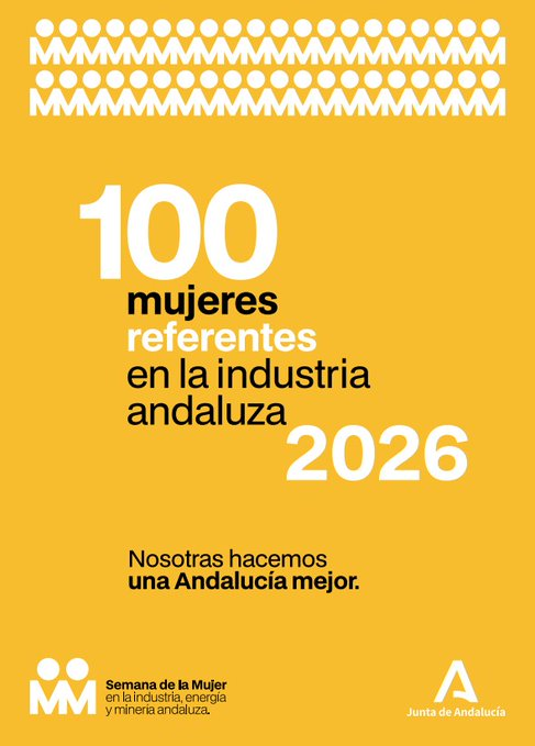 aemprende's tweet photo. 🙋‍♀️ El talento femenino también impulsa la #industria andaluza.

📖 Conoce la publicación "100 mujeres referentes en la industria andaluza", una iniciativa que pone en valor el liderazgo, la innovación y la aportación de mujeres que están transformando el sector hacia un modelo más igualitario.

🟨 https://t.co/1BOZxkr8kt 

#Industria #Andalucía #Igualdad 

@IndustriaAnd @UniversidadAnd @AndaluciaJunta