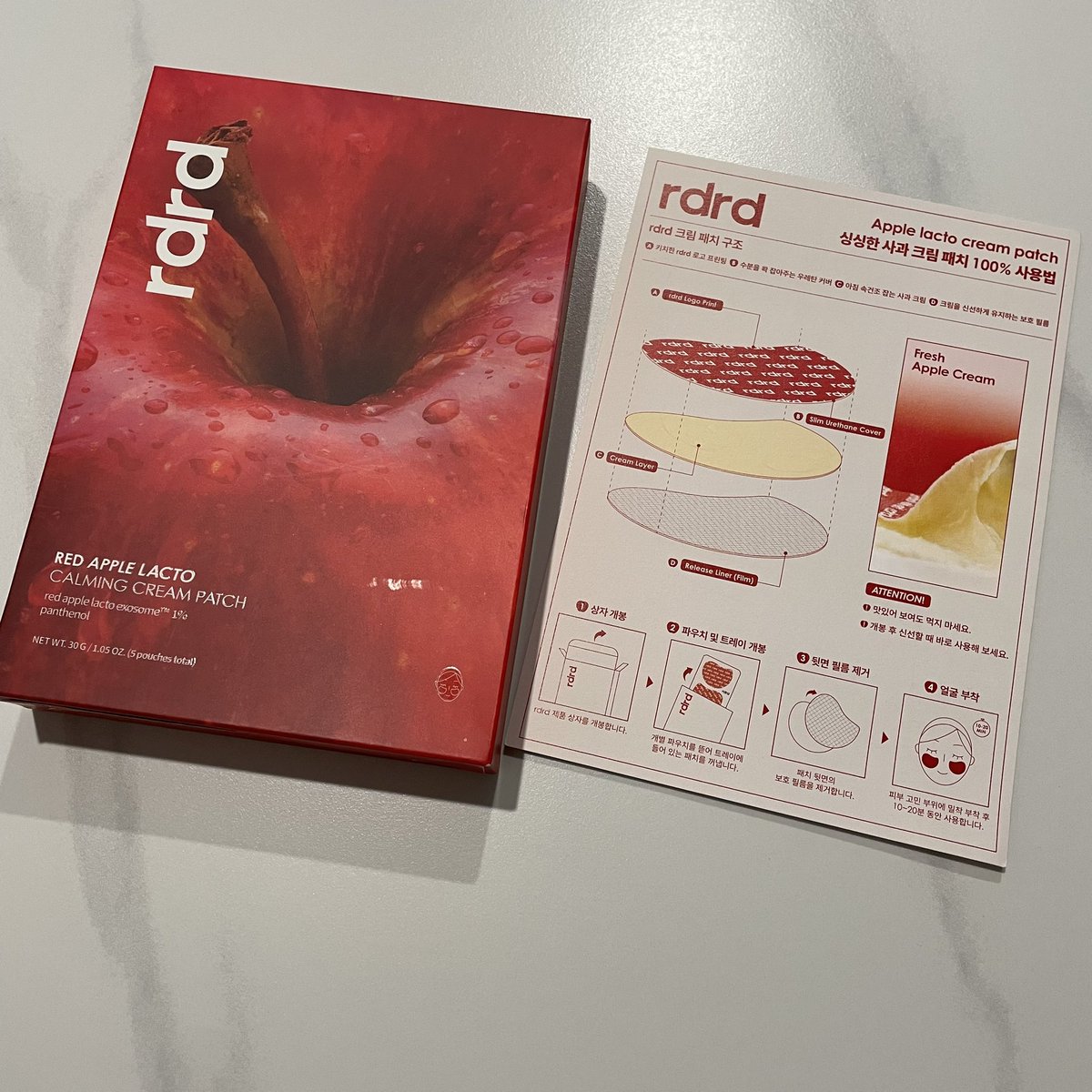 hnco_y's tweet photo. #협찬 #체험단 #제품제공 
#rdrd #크림패치참견단
@rdrd_official 

rdrd 4세대팩
레드 애플 락토 진정 크림 패치 참견단에 선정되어
제품 사용해 봤습니다!

자세한 후기는 타래로🍎❤️ https://t.co/rtpGy8d83B