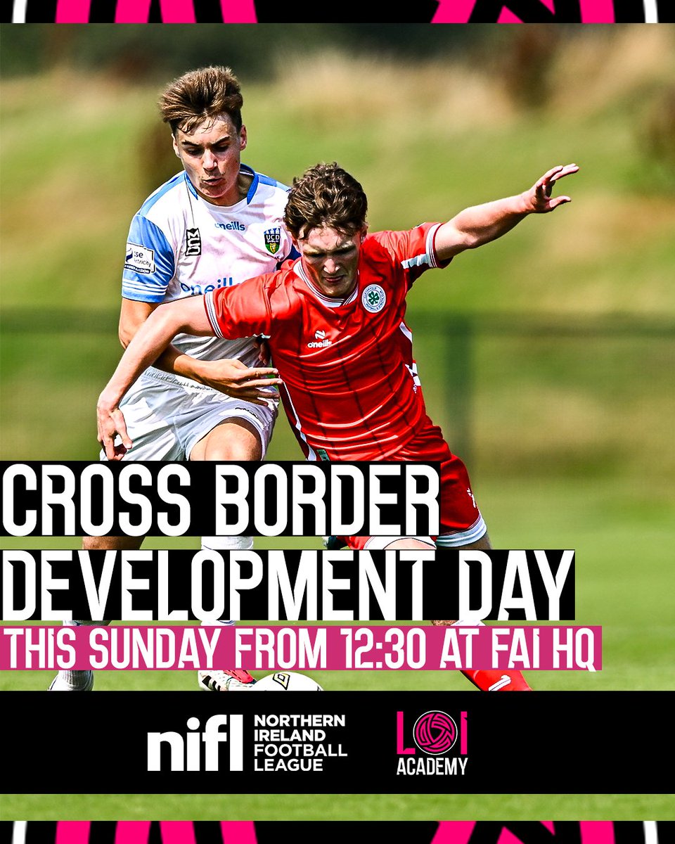 LeagueofIreland's tweet photo. The latest Cross Border Development Day for LOI Academy MU17 sides takes place this Sunday with sides from @OfficialNIFL 🤝

Details - https://t.co/UhvXHSPgj0 https://t.co/jcTijHK2aV