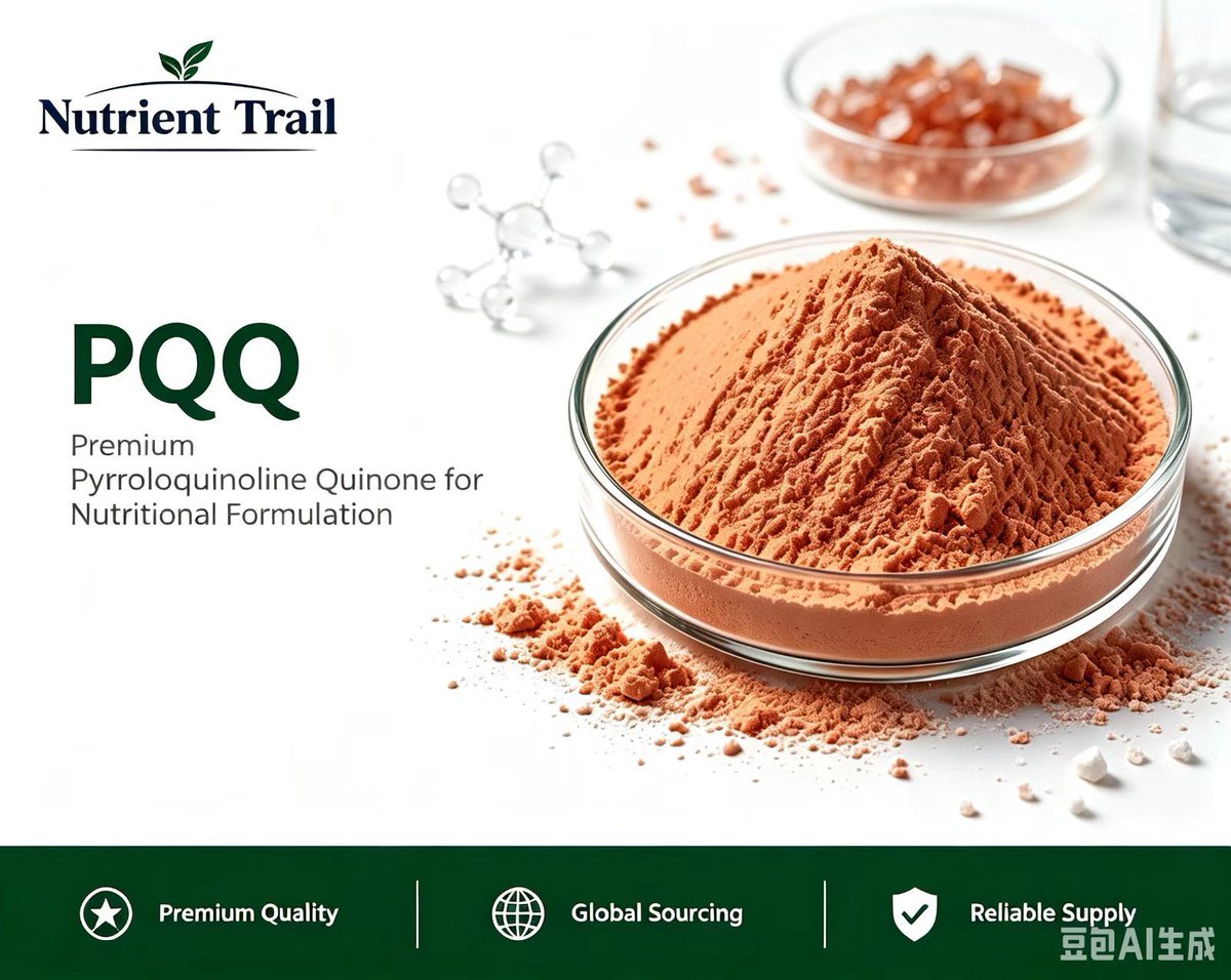 nutrienttrail's tweet photo. PQQ is a popular high-quality functional ingredient for health and anti-aging supplements. Known as the “Mitochondrial Optimizer”, it effectively boosts body energy and revitalizes cells.PQQ can repair and regenerate mitochondria. https://t.co/8BAQoqoH5f