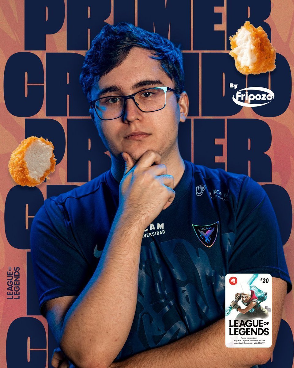 UCAM_esports's tweet photo. EL PRIMER CRUJIDO by @fripozo.
Comenta en qué minuto y segundo exacto haremos la primera baja del primer mapa del partido contra Movistar KOI de LES.
El ganador y/o el que más se acerque se llevará 20€ en RPs.
#Elprimercrujido #GoUCAM https://t.co/mo7rjyGRUf