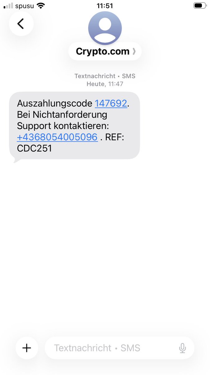phoxonomy's tweet photo. @LPDWien @cryptocom
Kam bereits gestern und heute schon wieder…
Fürchte das dürften mehr bekommen haben.
Denke aber die Nutzerzahl wird sich im Rahmen halten…
Die Nummer war übrigens die gleiche
#ScamAwareness https://t.co/udaxk5hIj2