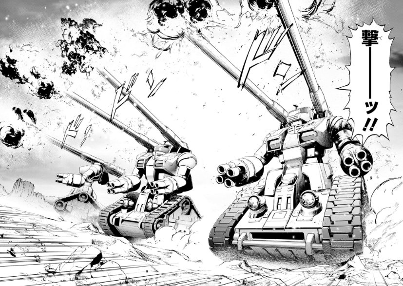 watarininja's tweet photo. ガンタンク、200キロ先から砲撃できるの怖すぎる。 https://t.co/d8omnDKpUX