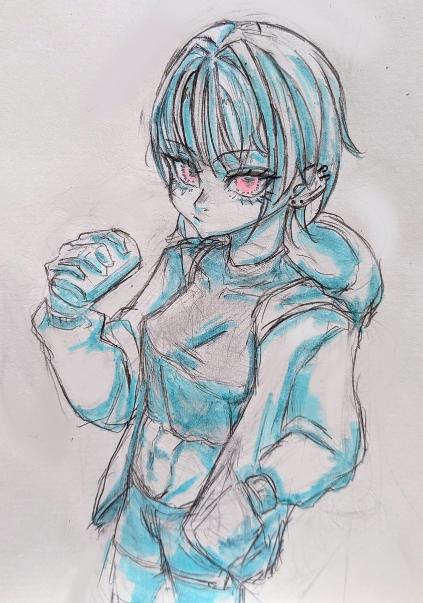 moNMon31quri2's tweet photo. 落書き
 #アナログ  #創作 https://t.co/8ZOPVT4oX0
