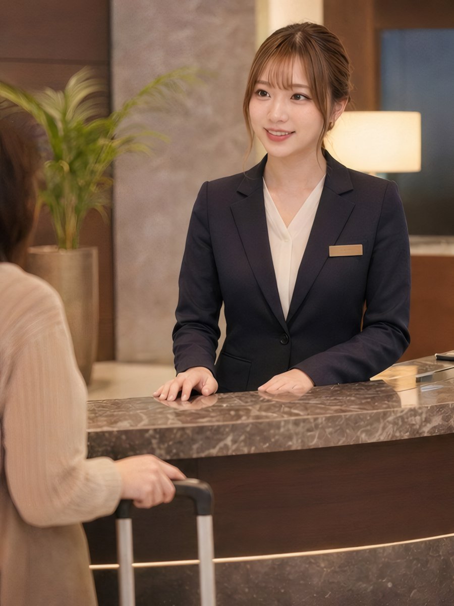 iauuuf's tweet photo. ホテルフロントのおねえさん🏨 https://t.co/6zzxKWTQTX