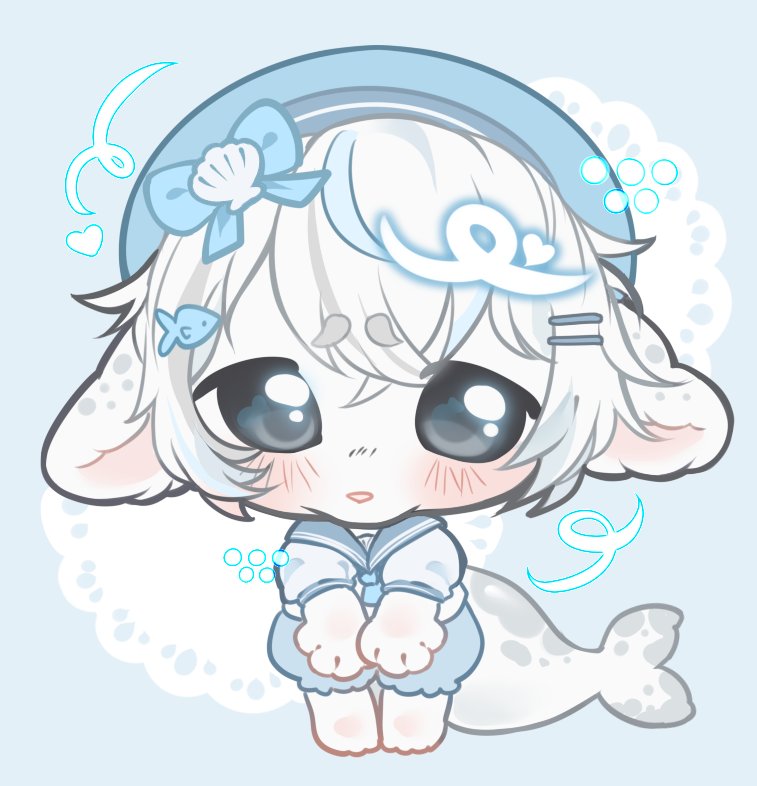 Basil_Mage's tweet photo. "Fursonas should be species accurate"
Anyways here's my cat-seal hybrid Yuki https://t.co/nZxiv9xrb7