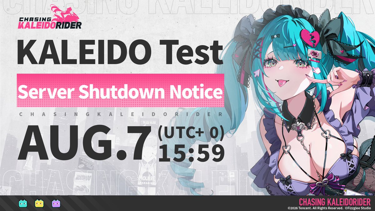 緋想天響 out of the blue Kaleido-Screen KALEIDO Test - Server Shutdown Notice] Our current stop is