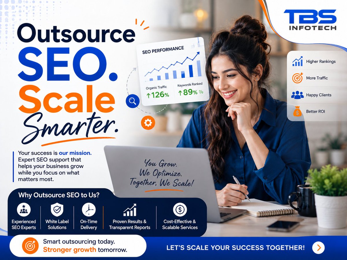 TBS_Infotech's tweet photo. TBS Infotech helps agencies and businesses grow with reliable outsourced SEO services in India, driving stronger rankings, organic traffic, and lasting results.
#OutsourceSEO #BestSEOAgencyIndia #TBSInfotech #SEOOutsourcing #WhiteLabelSEO #SEOServices #OrganicGrowth https://t.co/CAKntTmKT6