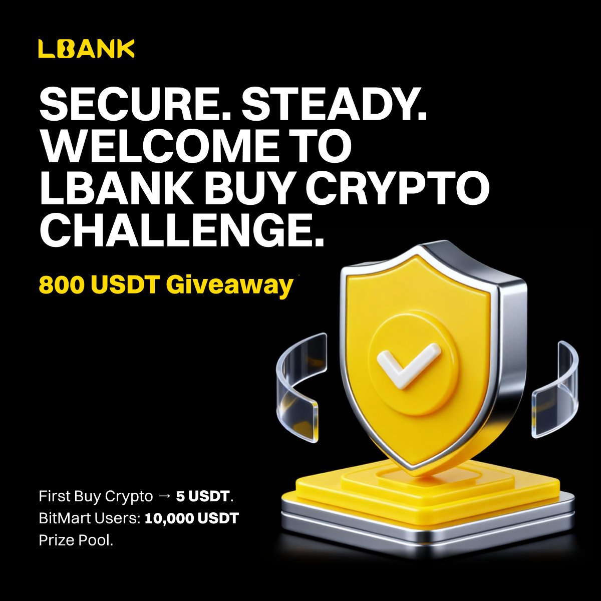 LBank_Exchange's tweet photo. 🌊 BitMart users, your safe harbor is here.
💰 800 USDT in exclusive welcome rewards.

Created for BitMart users who haven’t tried LBank’s fiat on-ramp yet.

While markets move, LBank stays steady. Built for the long run and made for calm, confident trading.

Your exclusive welcome:

• Make your first crypto purchase of ≥30 USDT and receive 5 USDT directly in your account. Limited to the first 1,000 eligible users, so don’t sleep.
• Reach over 100 USDT in total purchases to qualify for a share of the 10,000 USDT pool. The more you buy, the larger your potential share.
• A smooth platform. Solid execution. Less noise, more focus.

📅 August 4–11

⚡ How to join:
1️⃣ Follow @LBank_Exchange, like & repost
2️⃣ Register as a new user 👉 https://t.co/f1zZhvCWam
3️⃣ Make your first LBank crypto purchase of at least 30 USDT through One-Click Buy, P2P Trading, or Fiat Deposit
4️⃣ Submit your LBank and BitMart UIDs 👉 https://t.co/fQVeanRLM7

Built for BitMart users ready for a steadier alternative.

Your harbor. Your rewards. Your move.

#LBank #P2P #Fiat #BuyCrypto