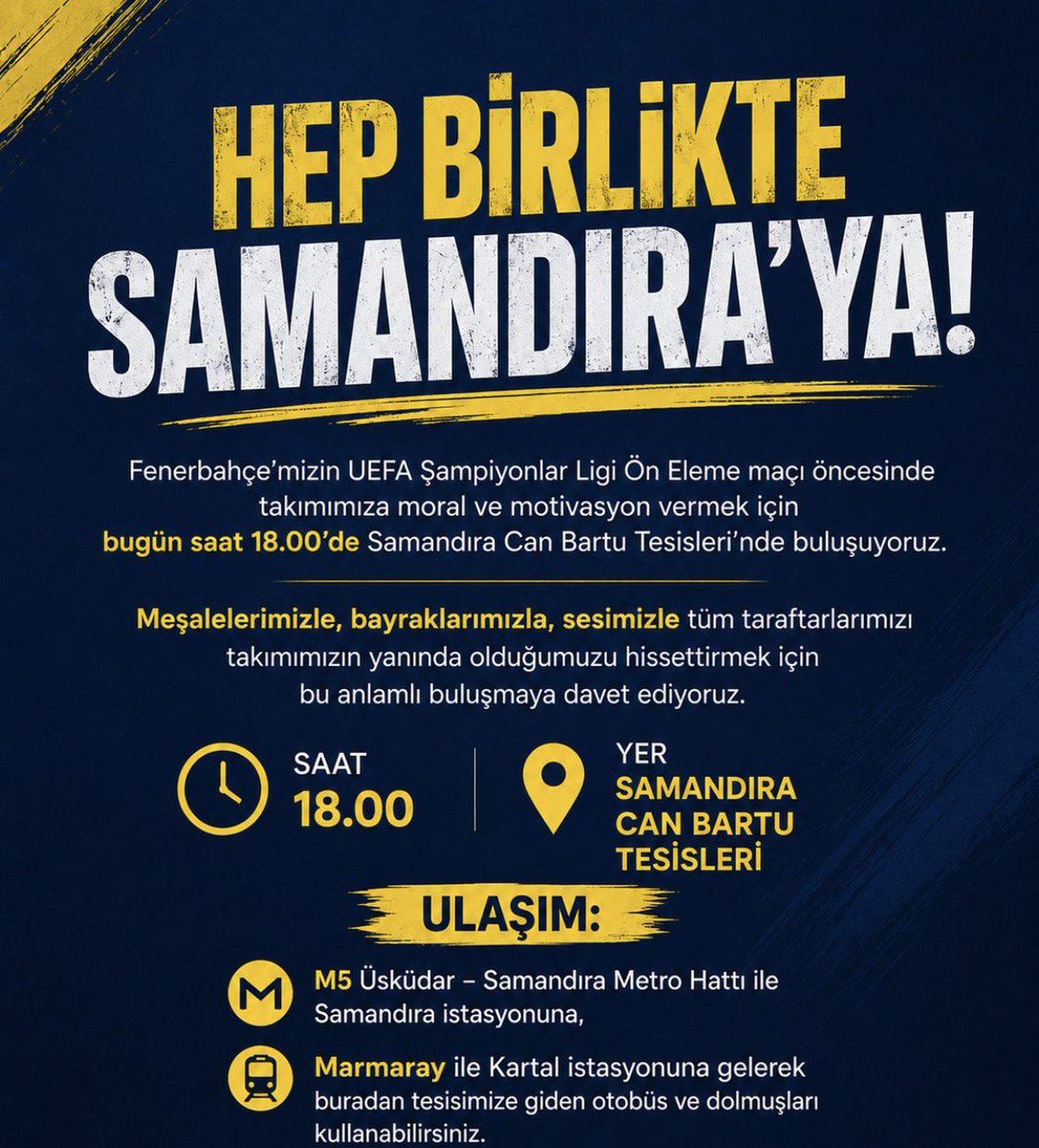 Mrarm1907's tweet photo. HEP BİRLİKTE SAMANDIRA'YA! https://t.co/Rv6iWOkFwE