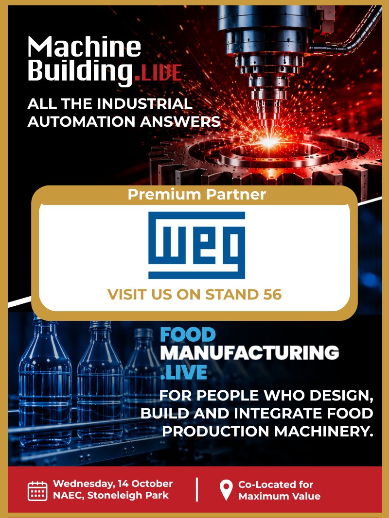 MachBuild's tweet photo. 🌟 WEG will be showcasing energy-efficient motors, drives &amp; intelligent motion solutions.
📅 Wed 14 October
📍 NAEC, Stoneleigh Park, CV8 2LH
🎯 Stand 56
#FoodManufacturingLive #MachineBuildingLive #MotionControl #EnergyEfficiency #IndustrialAutomation #Engineering https://t.co/6Q0AcpaZ9h
