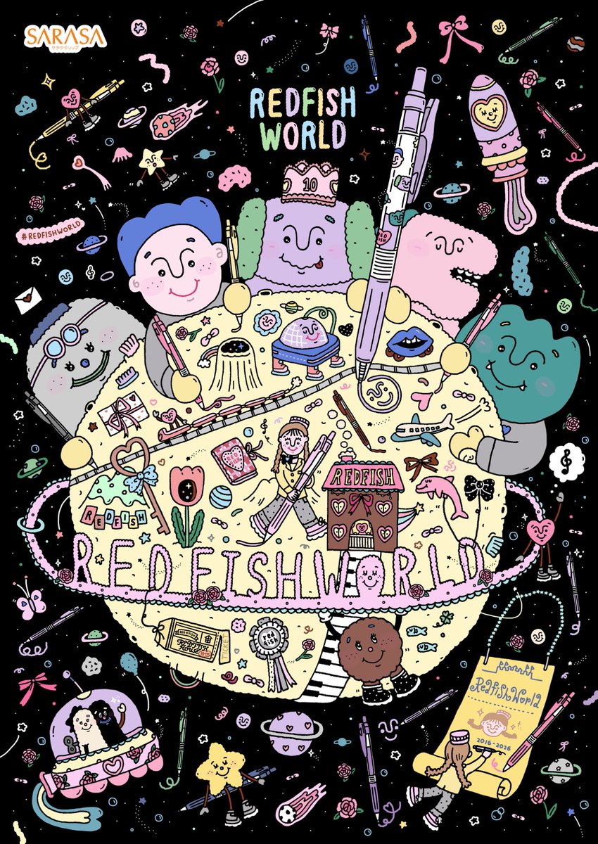 akaku_creator's tweet photo. 📢 Akaku展 Collaboration

「REDFISH」♡「ゼブラ」

Akaku展のために制作された、「ゼブラ」の「サラサクリップ」をイメージしたスペシャルイラストです。
作品・限定グッズは会場限定販売✧༚

🗓️9/1(火)〜9/13(日)
📍原宿 AF GALLERY

詳細はこちら：
https://t.co/l4jb79HLJR https://t.co/5gmAWnvW5H