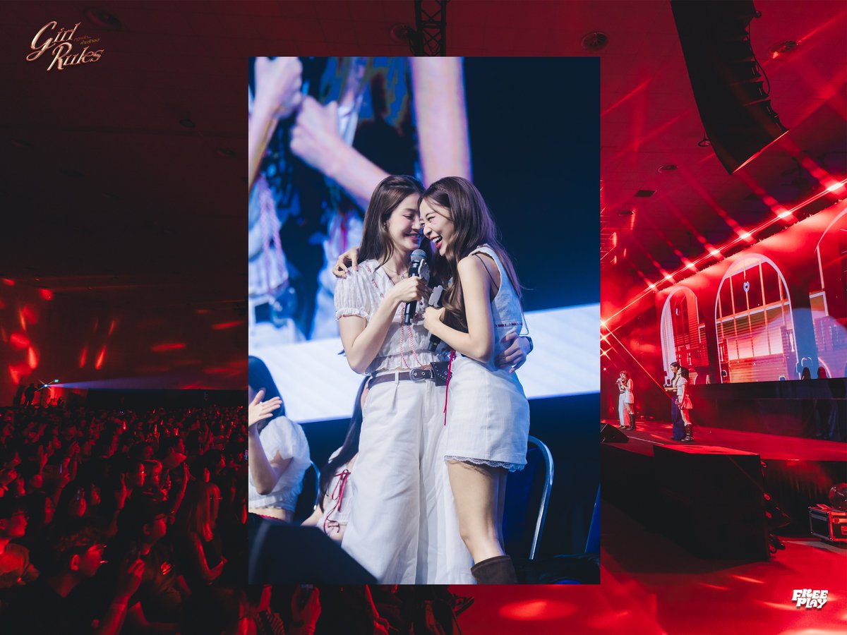 wearefreeplay's tweet photo. 💋 Girl Rules Fan Meeting in Singapore Highlight Pics 💋

It’s been 3 days since we saw the girls, and we are already missing our sayangs 🥹

Thank you to everyone for all the precious memories. Hoping for them to come back again soon, we will definitely be waiting! ✨

Organiser: FREEPLAY
Artiste Management: : GMMTV
Official Photography: https://t.co/T5HL81nti0 
Official Partner: twoqueensasia

#GirlRulesFMinSingapore
#GMMTV #FREEPLAYSG #GirlRulesSeries