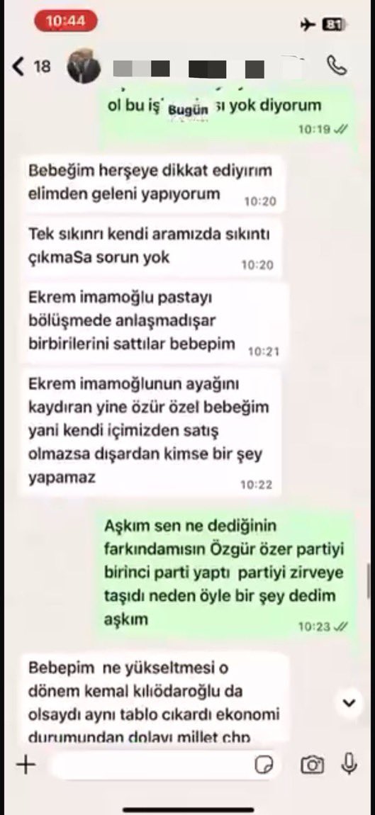 ankara_kusu's tweet photo. Bu sabah gözaltı yapılan Menderes Belediye Başkanı, azgın boğa lakaplı İlkay Çiçek, metresine neler yazmış bakın 😂 https://t.co/60ZF26V6PB