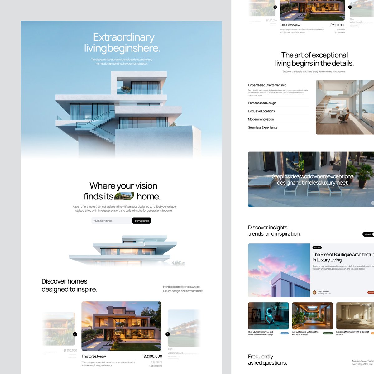 redesigned47's tweet photo. Shipping a luxury real estate website today ✨

Every section built to make the property sell itself.

→ https://t.co/sPbLUtdjNy https://t.co/CicFZTlBod