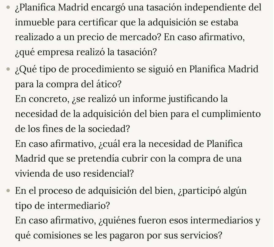 carlossmato's tweet photo. La compra del ático de lujo de Ayuso contó con cooperadores necesarios en la empresa pública que se ha gastado un pastizal de forma opaca en su capricho.
Antes de dimitir, tiene que responder a cinco preguntas.
Se las ha formulado acertadamente @publico_es
https://t.co/dFVPQS8gyc https://t.co/9cjWNNTZtd