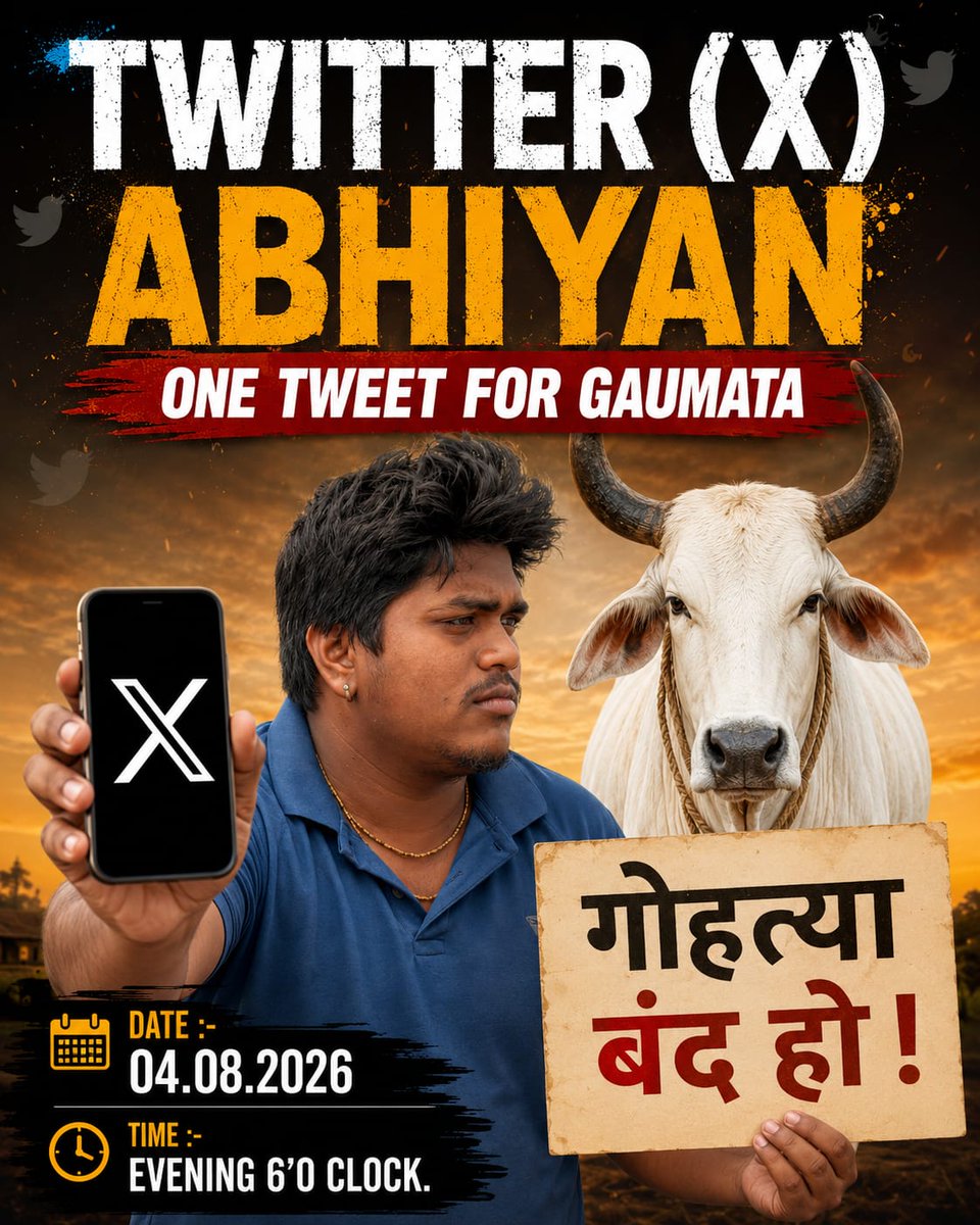 HinduTips's tweet photo. Go samman ahwan abhijan ko safal karo 
Go mata ko rastra mata banao https://t.co/svydyqkVZt