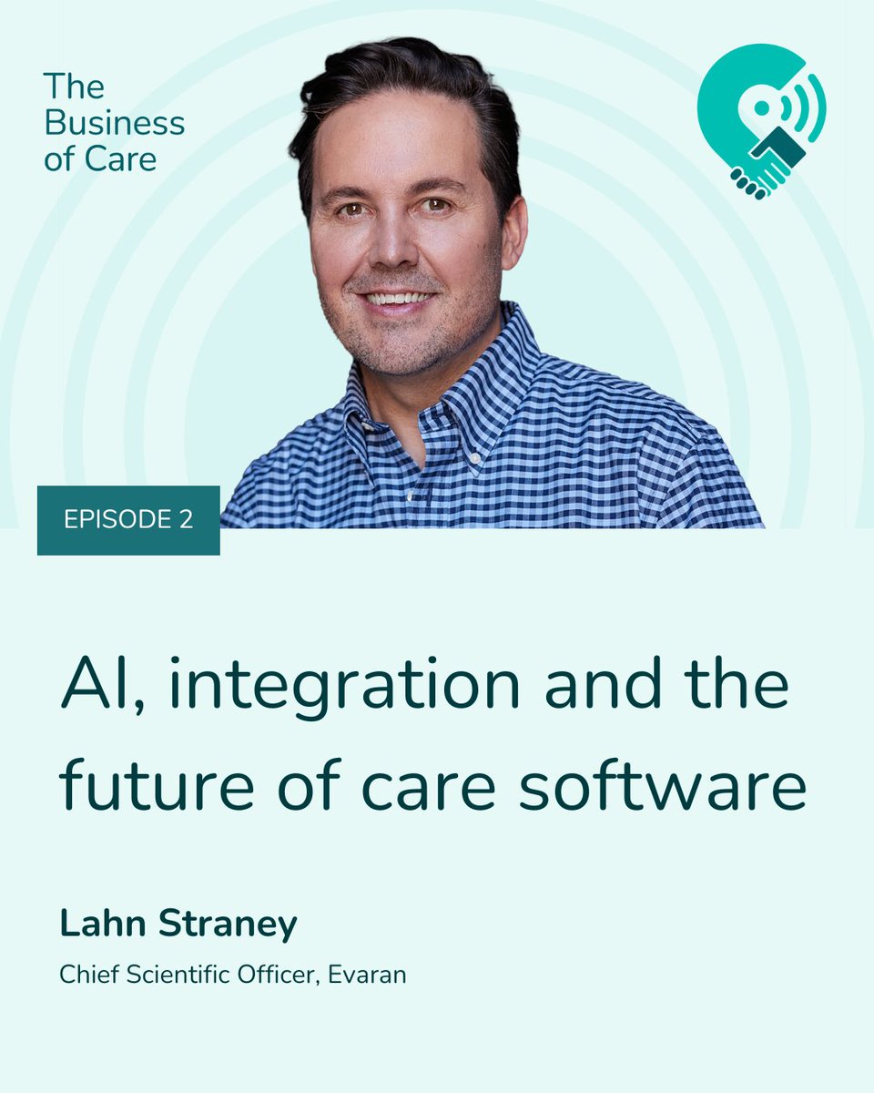 CareLineLive's tweet photo. AI in care: genuine progress or overhyped? 🎙️

Ep 2 of The Business of Care is out now - LLMs vs ML, black box analytics and how Evaran unites CareLineLive, MOA &amp; eCase. 

Listen: https://t.co/Srsl9jf7mD https://t.co/zS8G0AWM1K