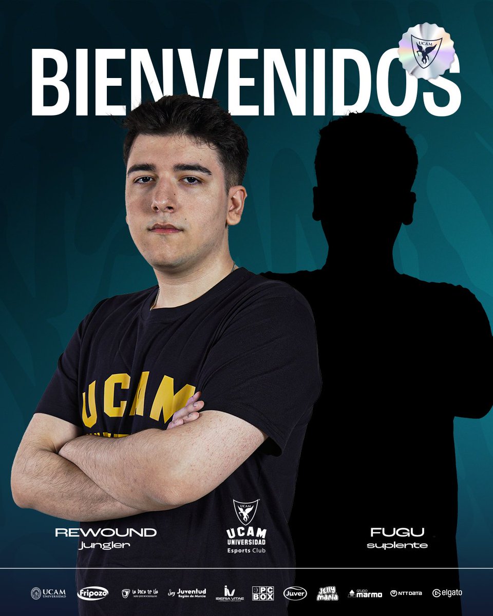UCAM_esports's tweet photo. ¡Nuevos fichajes a la vista! 🧑🎓
@Rewound_ vuelve a casa como jungler del equipo University de League Of Legends, y no lo hace solo. Damos la bienvenida a @OGFugu como suplente.
Estamos deseando verlos competir en este nuevo año académico de @UCAM.
📰 https://t.co/4zytWxlDB5 https://t.co/kHBDS9PrVS