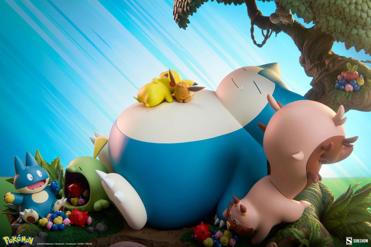 Pokekalos's tweet photo. Un nouveau Diorama Pokémon × Sideshow avec Ronflex et d'autres Pokémon sortira au 3ème trimestre 2027. Il faudra compter sur un peu plus de 600 € https://t.co/kaBCBCyRJn