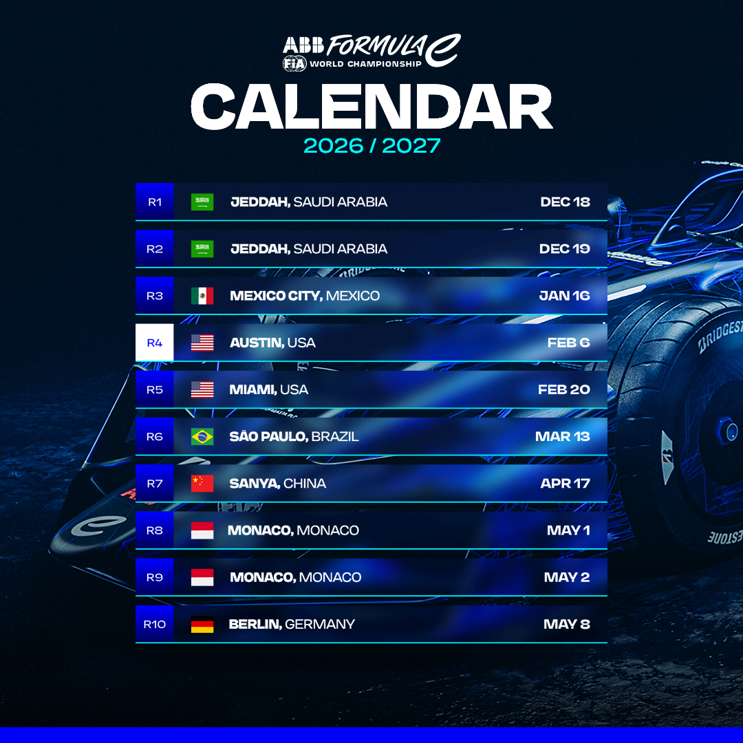 FIAFormulaE's tweet photo. Next season is looking good 🤩

New dates have been added for the #MonacoEPrix, now being held in the Principality on May 1-2, 2027.

#FormulaE https://t.co/dOLeEJD0C3