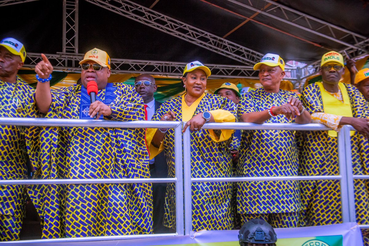 TitilolaAdeleke's tweet photo. Yesterday, I had the pleasure of joining my darling husband, His Excellency, Senator Nurudeen Ademola Jackson Adeleke, the Executive Governor of Osun State, at the re-election campaign rally in Olorunda Local Government Area.

It was heartwarming to witness the overwhelming love, enthusiasm, and unwavering support of our people. Your presence and commitment reaffirm our shared belief in a greater and more prosperous Osun State.

I sincerely appreciate the good people of Olorunda local government for the warm reception and steadfast support. Together, let us continue on the path of progress, development, and inclusive governance.