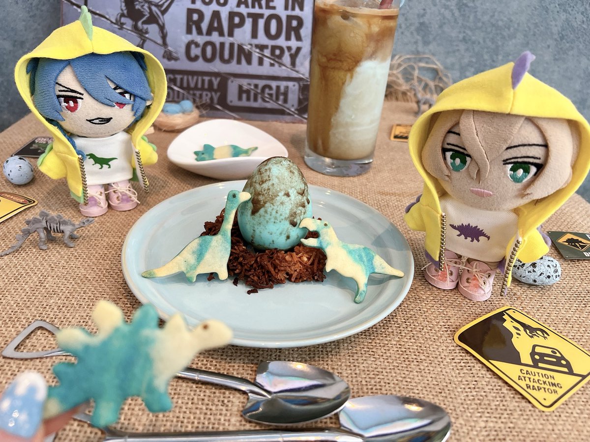 jam__vanilla's tweet photo. 恐竜カフェに行ってきたでおじゃ🦖🦕

クッキーがかわいくて🦕🦖全種のせにしてもらったでおじゃ～💕💕 https://t.co/QFj42wGZXX