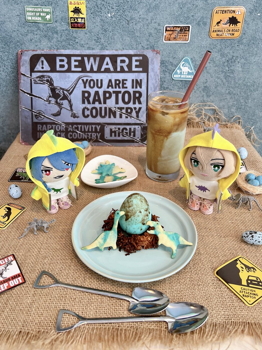 jam__vanilla's tweet photo. 恐竜カフェに行ってきたでおじゃ🦖🦕

クッキーがかわいくて🦕🦖全種のせにしてもらったでおじゃ～💕💕 https://t.co/QFj42wGZXX