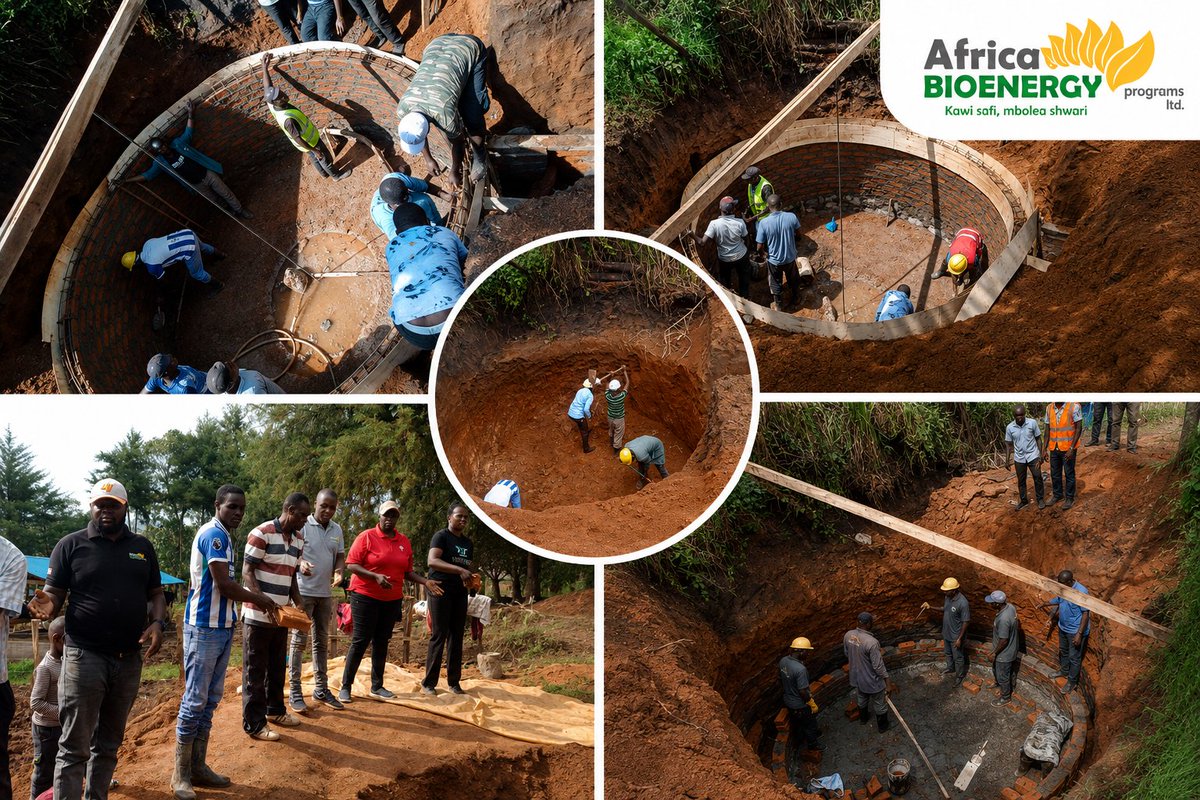 KBiogas's tweet photo. The Holistic Medium-Scale Biodigester Construction Training is underway!
Participants from Baringo, Kisumu, Uasin Gishu, Trans Nzoia, Bomet, Kericho, Kisii, Kakamega, and Nandi are sharpening their skills in commercial biodigester construction.
Through practical learning and technical excellence, ABPL is empowering local experts to deliver quality renewable energy solutions that support sustainable agriculture, green jobs, and climate resilience across Kenya.
Together, we're building the future of clean energy.

#ABPL #ABCKenya #RenewableEnergy #Biogas #CleanCooking #ClimateAction #GreenJobs #NandiCounty #Kenya #SustainableDevelopment
