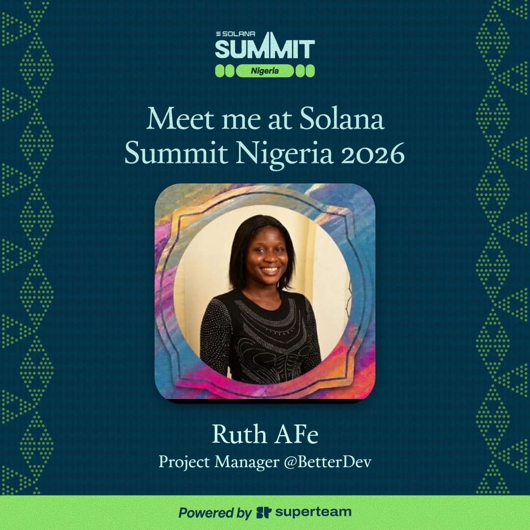 better_RuthAfe's tweet photo. We are ready for Solana summit  🇳🇬💓💙💙😀 https://t.co/hCVwGHY7XN