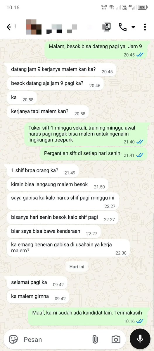 ceritaboyyy's tweet photo. Pengangguran jaman sekarang aneh² ya, dia yg butuh kerjaan, dia yg ngatur. Rata rata yg begini itu lahiran th 2006-2007. Orang orang baru lulus, kerja mau milih². Gmn ga makin banyak pengangguran🤦 https://t.co/8rJ61YhZVa