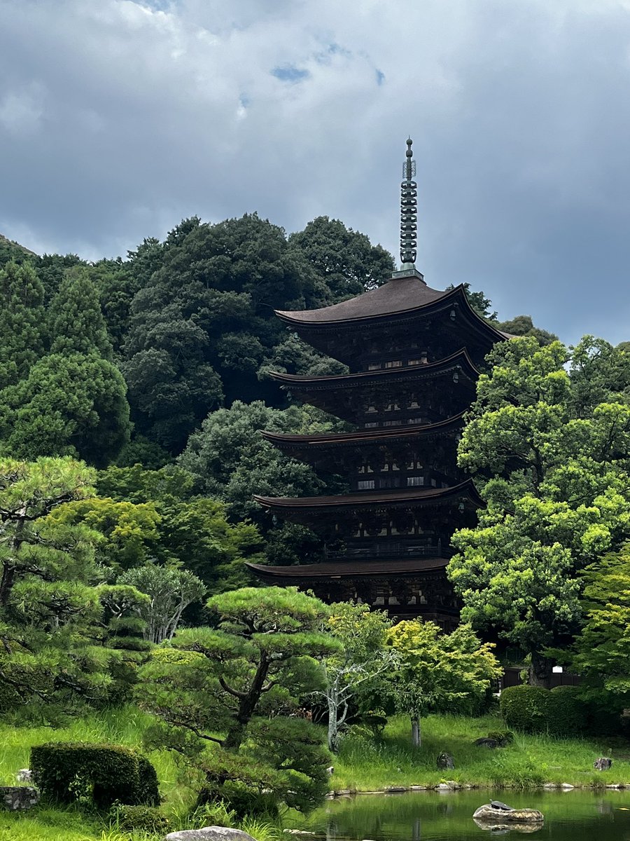 yuria_singer19's tweet photo. #瑠璃光寺 #五重塔 
凄いパワーでした。
見る角度、距離によって表情が変わる。
くっきり浮き出て見える。
絵が写真のようにも。 https://t.co/6GFFuvdCs0