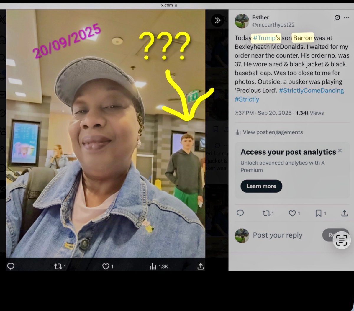 mccarthyest22's tweet photo. Missing Jay Slater's Mum, has same Name as Kensington Temple Pastor's wife Debbie Duncan. ⬇️Jay in McDonald's pic when Hesketh &amp; Barron Trump seen? Pastor Duncan said they used to Foster Kids &amp; Adopted 1. Said he died anyway &amp; later said he is alive. #ThisMorning #WildFires #BBC https://t.co/SnmHCgtr7W