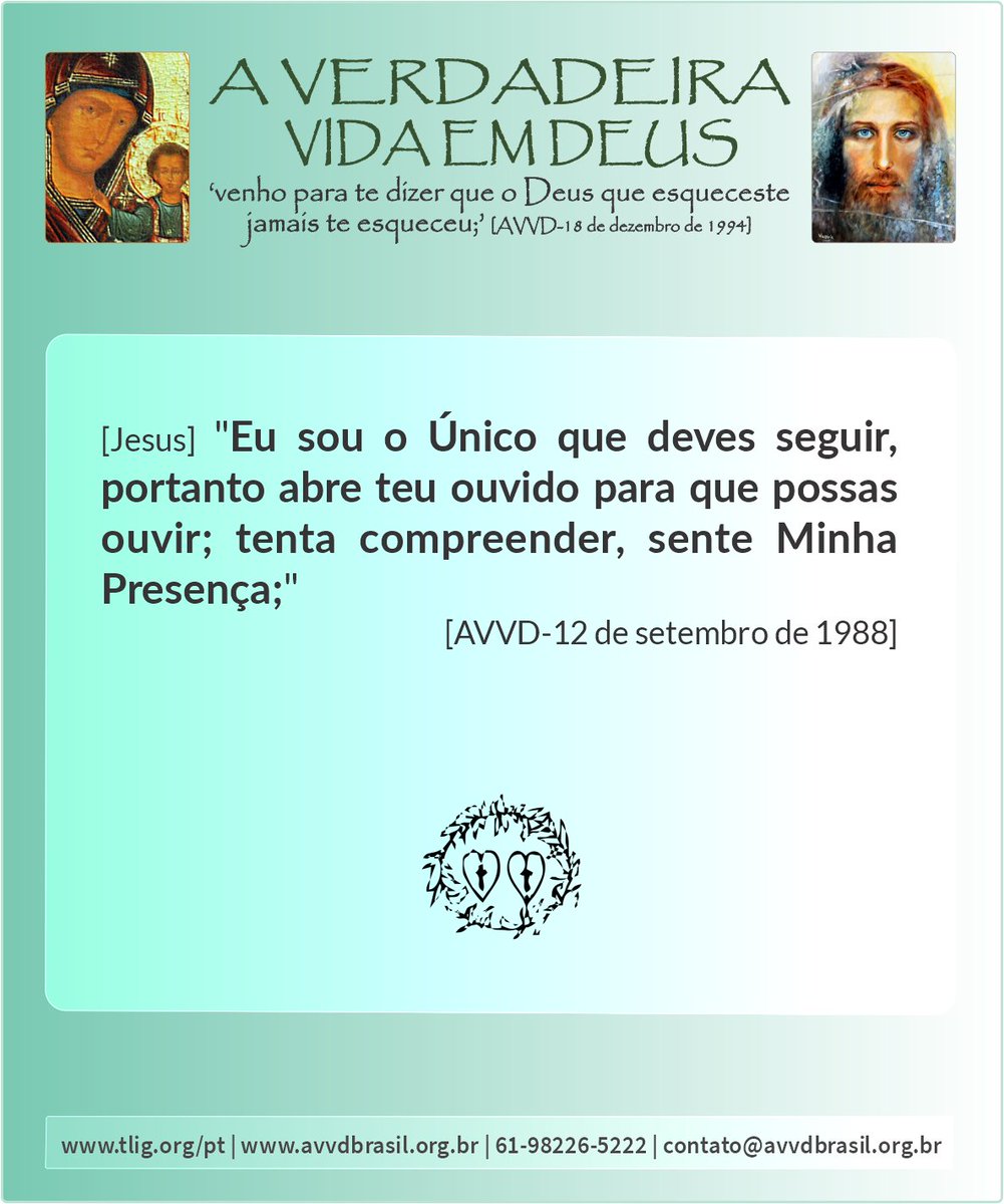 Geciel's tweet photo. MDS: *Come e bebe Me* [AVVD-12 de setembro de 1988]
(completa) aqui: https://t.co/lv0VSOXlnR
(em inglês) aqui: https://t.co/KHfyd0qr3Q
Liturgia diária: https://t.co/emqaommpZl
#DeusEAmor | #GodIsLove | #UnificaDatasPascoaSenhor | #UniteDatesEasterGod | https://t.co/RE7h6zaLu0 https://t.co/QiLdMHzagW