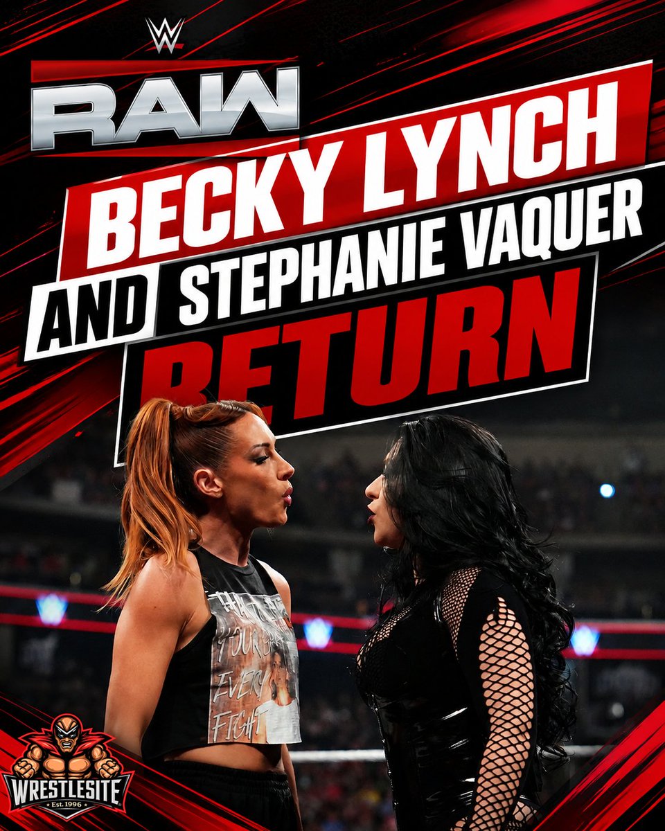 wrestlesitecom's tweet photo. 🔥 #BeckyLynch and #StephanieVaquer return to confront Women’s World Champion #LivMorgan on #WWERaw
https://t.co/Ewhu2IBSQ6 https://t.co/T8FhaejoJR
