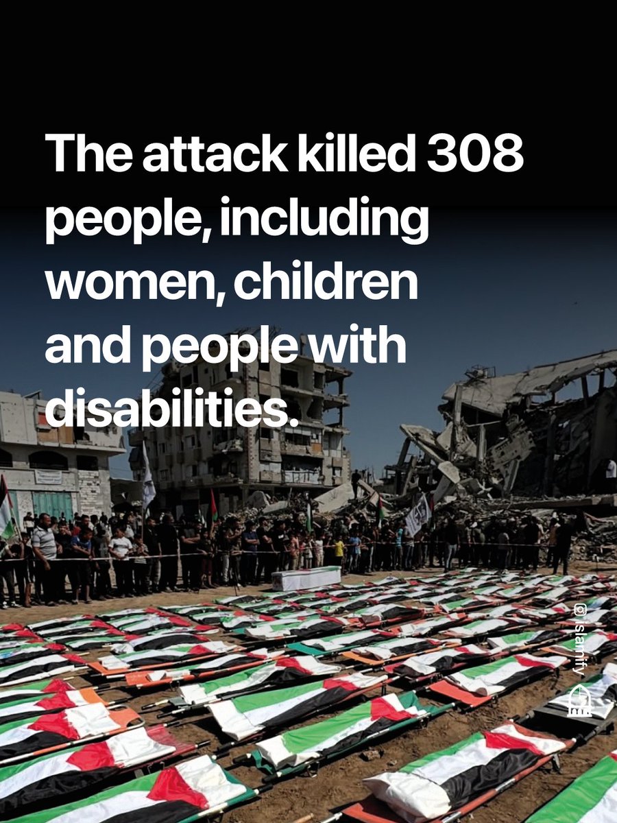 Alhamdhulillaah's tweet photo. One of the largest funerals in Palestinian history took place today as Palestinians in Gaza City laid to rest the remains of 112 members of the Abu Shariah and Hassayna families, nearly three years after they were killed in an Isr*eli airstrike on the Sabra neighbourhood.

The attack claimed the lives of 308 people, including women, children and people with disabilities. Rescue teams were unable to recover many of the bodies at the time because of fuel shortages, a lack of equipment and the scale of the destruction.

After extensive recovery efforts, the victims were identified and finally given a dignified burial. Almost 200 more victims of the same massacre are yet to be discovered and identified.

Thousands of others are still believed to remain trapped beneath the rubble across Gaza, as many families continue waiting for the remains of their loved ones to be recovered.