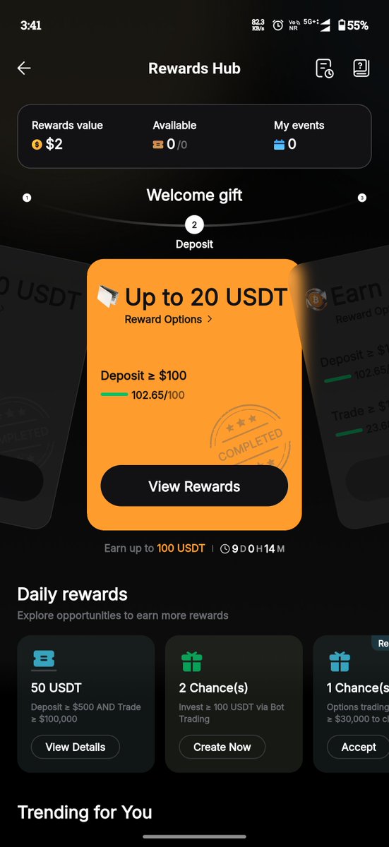0xUnique_'s tweet photo. What's this @Bybit_Official @BybitHelpdesk 
So I completed this task you gave me the things that worth very less but revoked the real reward promised and on asking why you replying that I did something fraudulent or abusive while I created account first time simply deposited . https://t.co/jBu5s8db0X