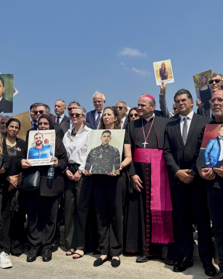 EUinLebanon's tweet photo. EU Ambassador Sandra De Waele attended a commemoration of the Beirut port explosion, alongside the families of the victims. Six years on, we welcome recent progress in the case and continue to call for truth, justice, and accountability. https://t.co/MftRdQbSVD