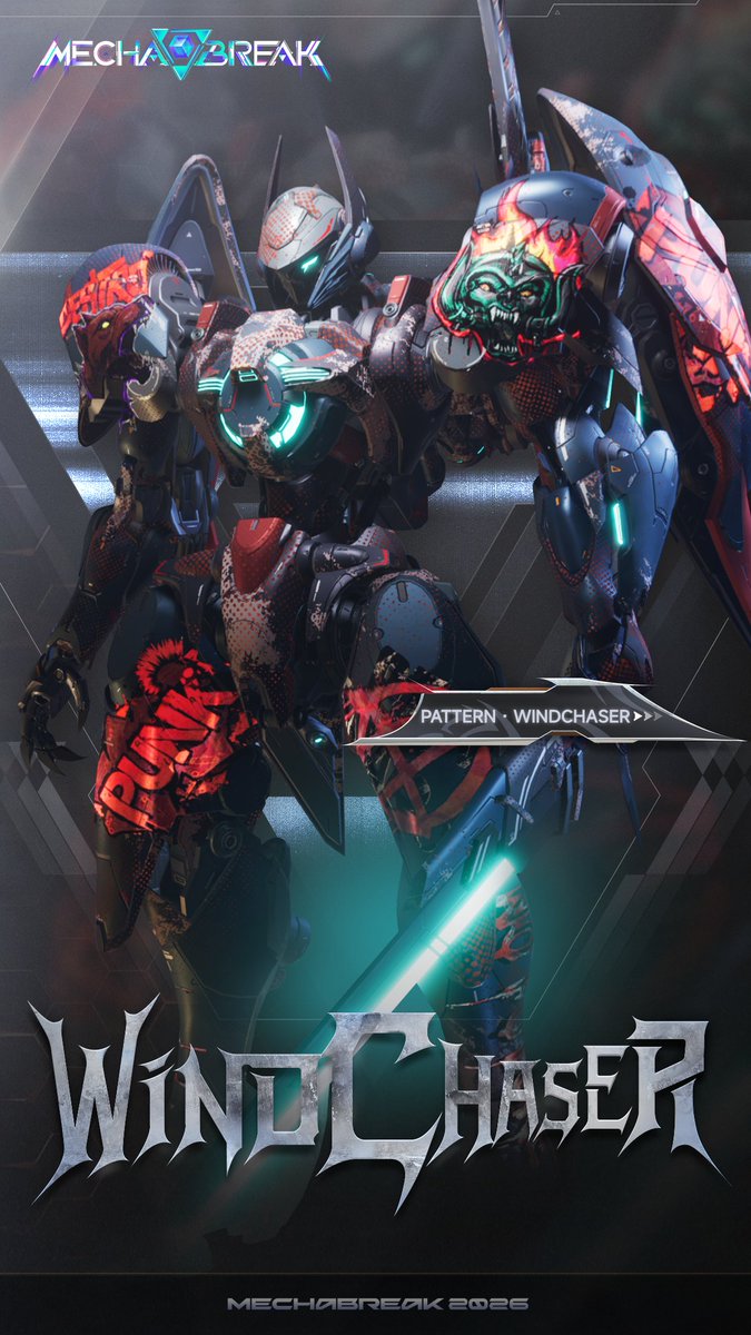MechaBREAK's tweet photo. 🏙️ The wind tears through the streets, past every untamed gaze.
Tonight, we don't slow down—in the name of freedom, ride against the current.

✨ New limited-time Outfit Set: Windchaser hits the Shop soon!

Use Corite to grab individual pieces, or get the full set at 20% off!

#MechaBREAK #MechaBREAKSeason5