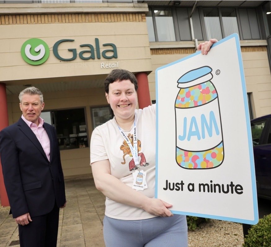 Gala_Retail's tweet photo. Gala Retail is now JAM Card Friendly. 

Through our partnership with @NOW_Group, participating stores are receiving training to better support customers who may need “Just A Minute”. 

Simply show your JAM Card or app to a trained team member. https://t.co/SlSeZmMIco