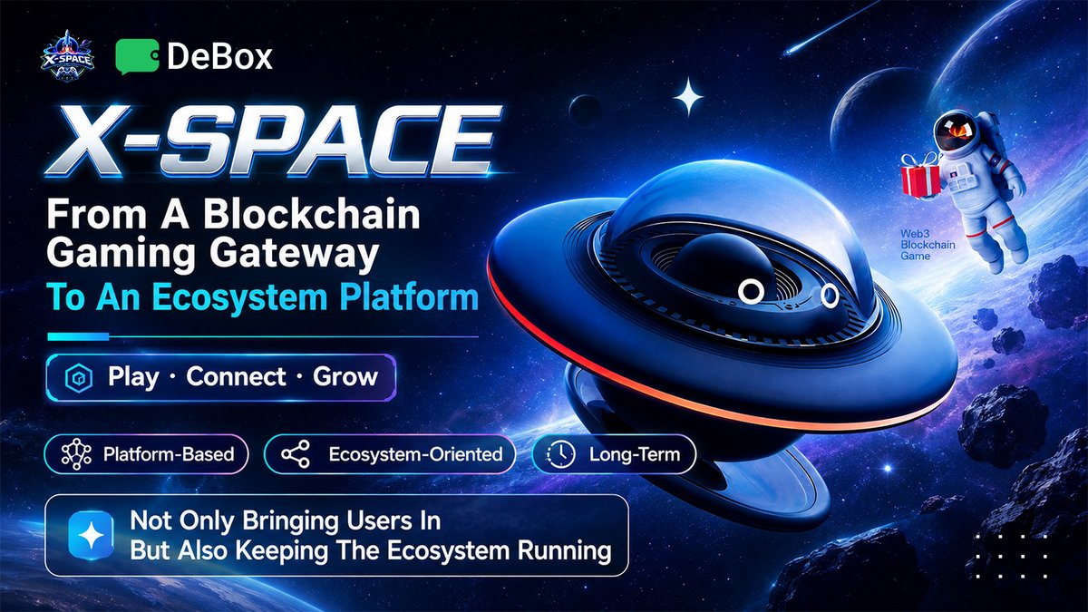 XSpaceEnt's tweet photo. 🎮 Traditional blockchain games rely on gameplay

🚀 X-SPACE relies on platform capacity

Users, community, and entertainment content form a continuously operating ecosystem here.
#XSPACE #Web3 #GameFi https://t.co/Y7oozEsiir